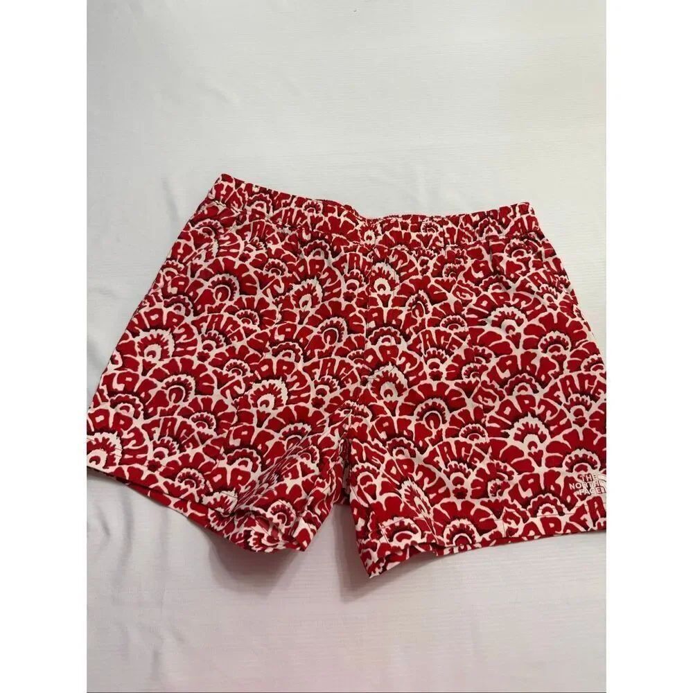 The North Face Men’s Red White Class V Nylon Shorts Size Medium